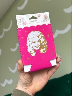 Dolly Parton Pink Can Cooler