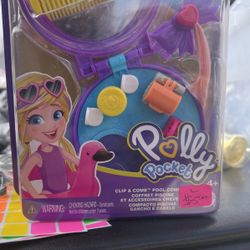 Polly Pocket Clip& Comb Pool Compact