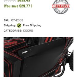 Can-Am Maverick X3 Dragonfire Door Kit $100*read Description!!*