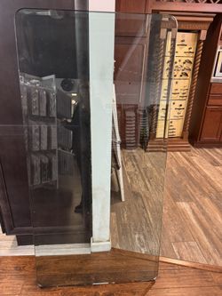 bevel Glass Table Top Only 30 X 60 three-quarter inch thick