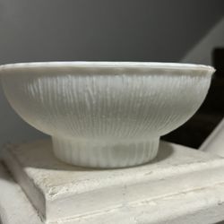 Vintage Milk Glass Planter Bowl  Small