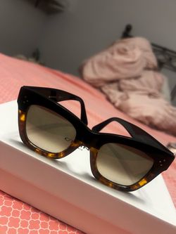 Celine tortoise shell Square Sunglasses