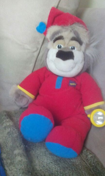 Bedtime Bubba taking Plush Bear with working flashlight