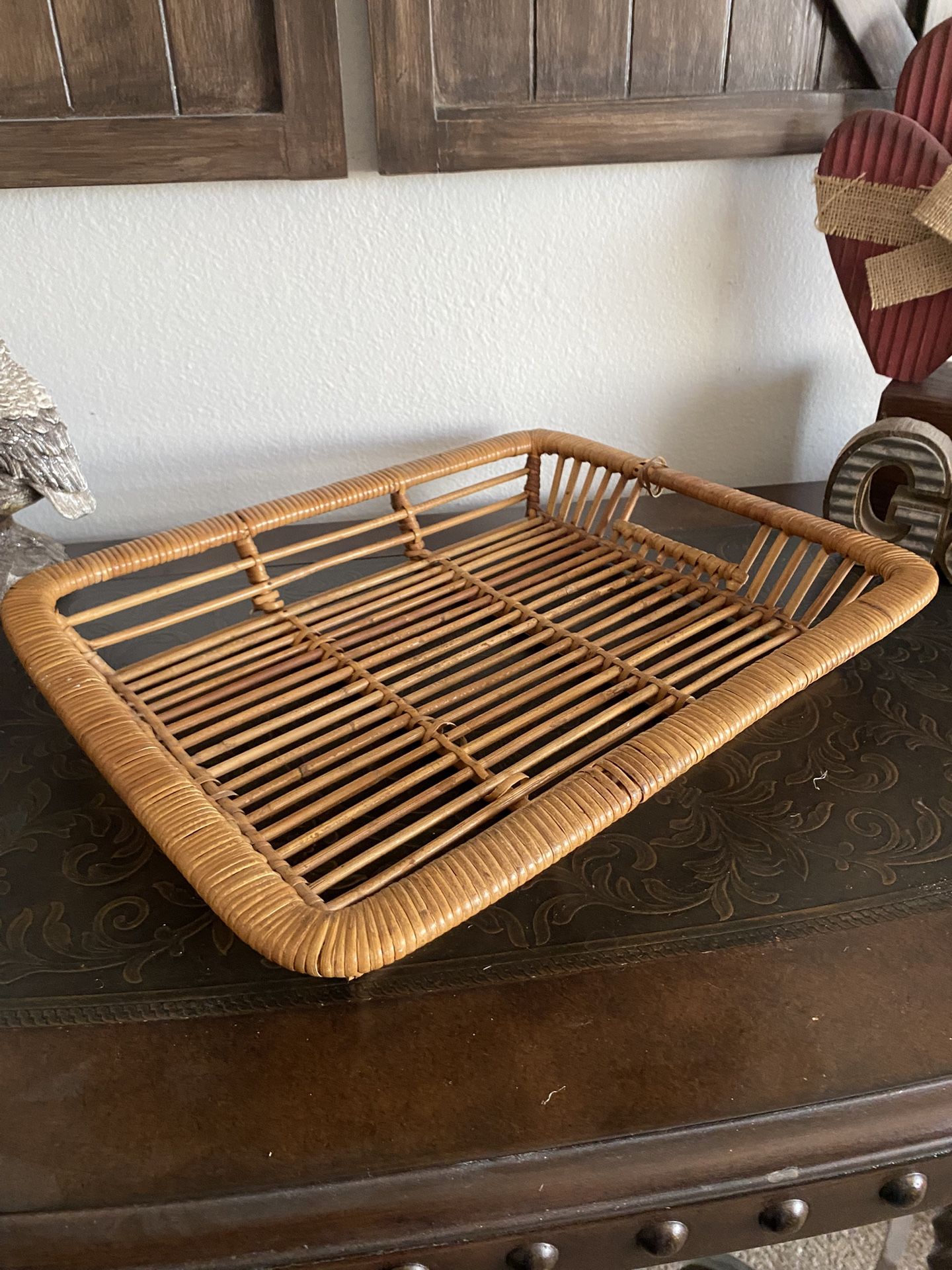 Bamboo Rattan Tray