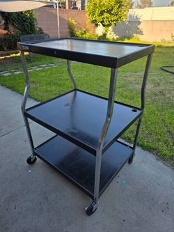rolling utility cart with wheels 46x32x27 - $65