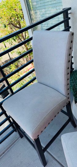 Pair Of Ashley Furniture Studded Cushioned Chairs Perfect Condition