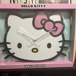 Hello Kitty  Pink Bow Wall Clock  