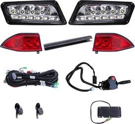 48V LED Street Legal Light Kit for Club Car Tempo, Headlights Turn Signals Kit