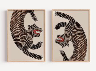 Inka Arthouse Japanese Tiger Prints