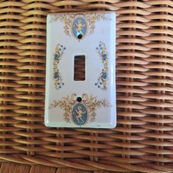 Vintage Ceramic Light Switch Cover