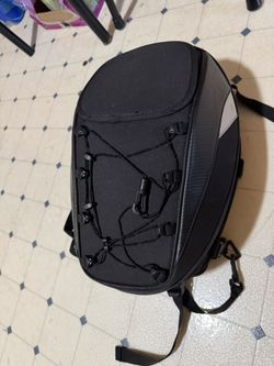Motorcycle helmet backpack