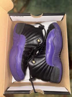 Jordan 12 Black/Purple 1y