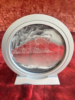 Z Gallerie Moving Sand Art | Silver Round Desktop Decor | $25 OBO