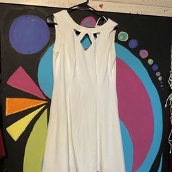 White Cutout Dress 