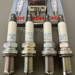 5874 PFR6U-11G NGK | Laser Platinum Spark Plugs 4x