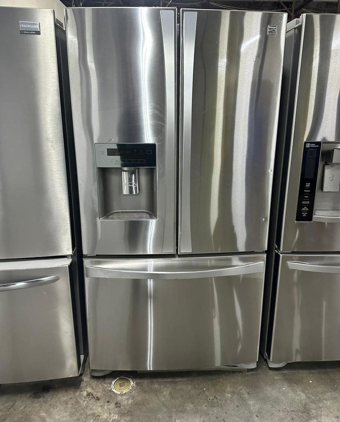Stainless Steel French Door Fridge with Ice Maker