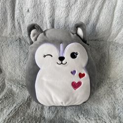 Squishmallow 8” Valentines Husky Plush