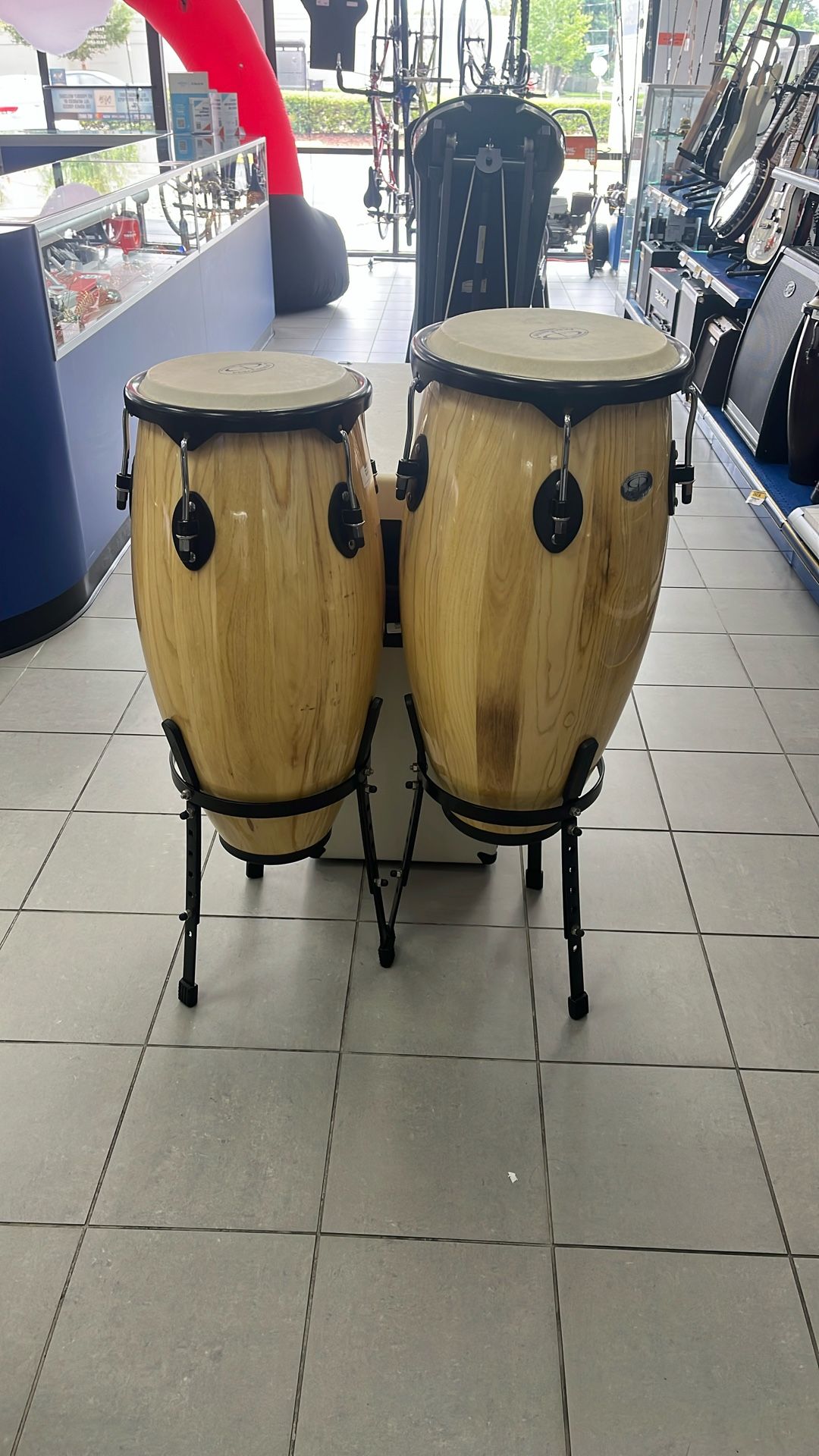 Conga Drum Set With Stands