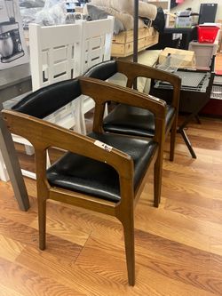 Modern Accent Chair Set of 2 - PU Leather