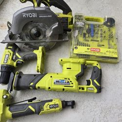 Ryobi Tools (4) Plus Drill Bits