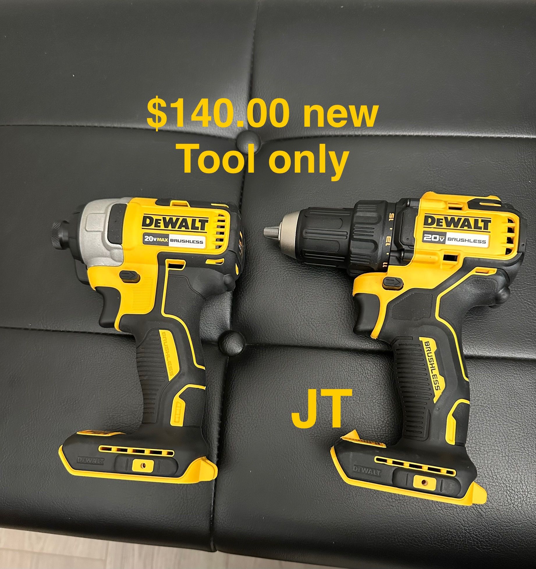 Dewalt Set $140.00 New No Batteries No Charger