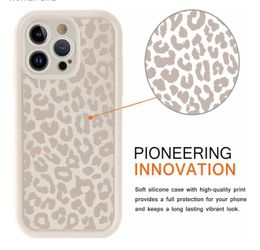 White Silicone Cheetah Print IPhone 16 Pro Max Case