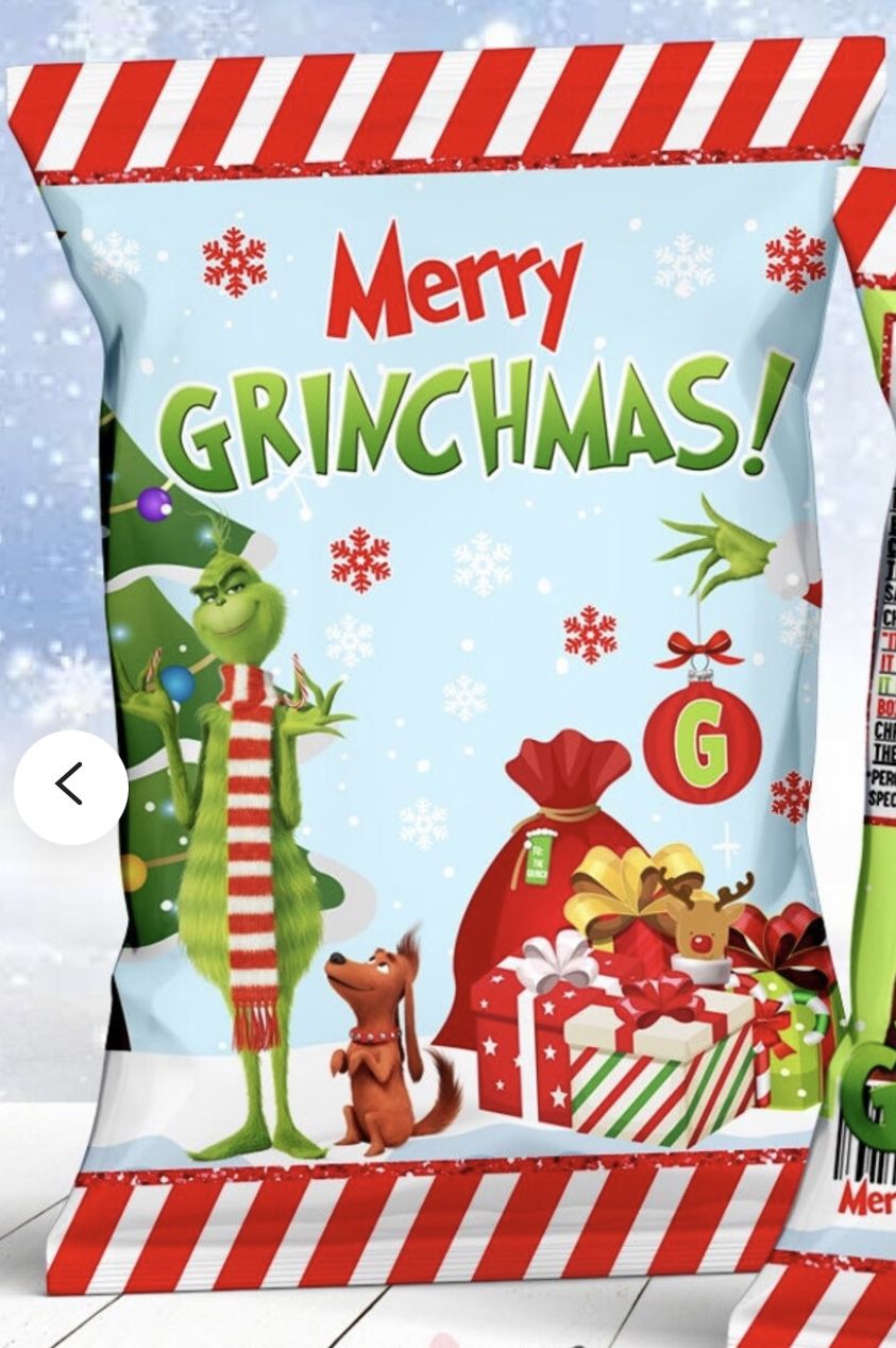 Grinch Chip Bags