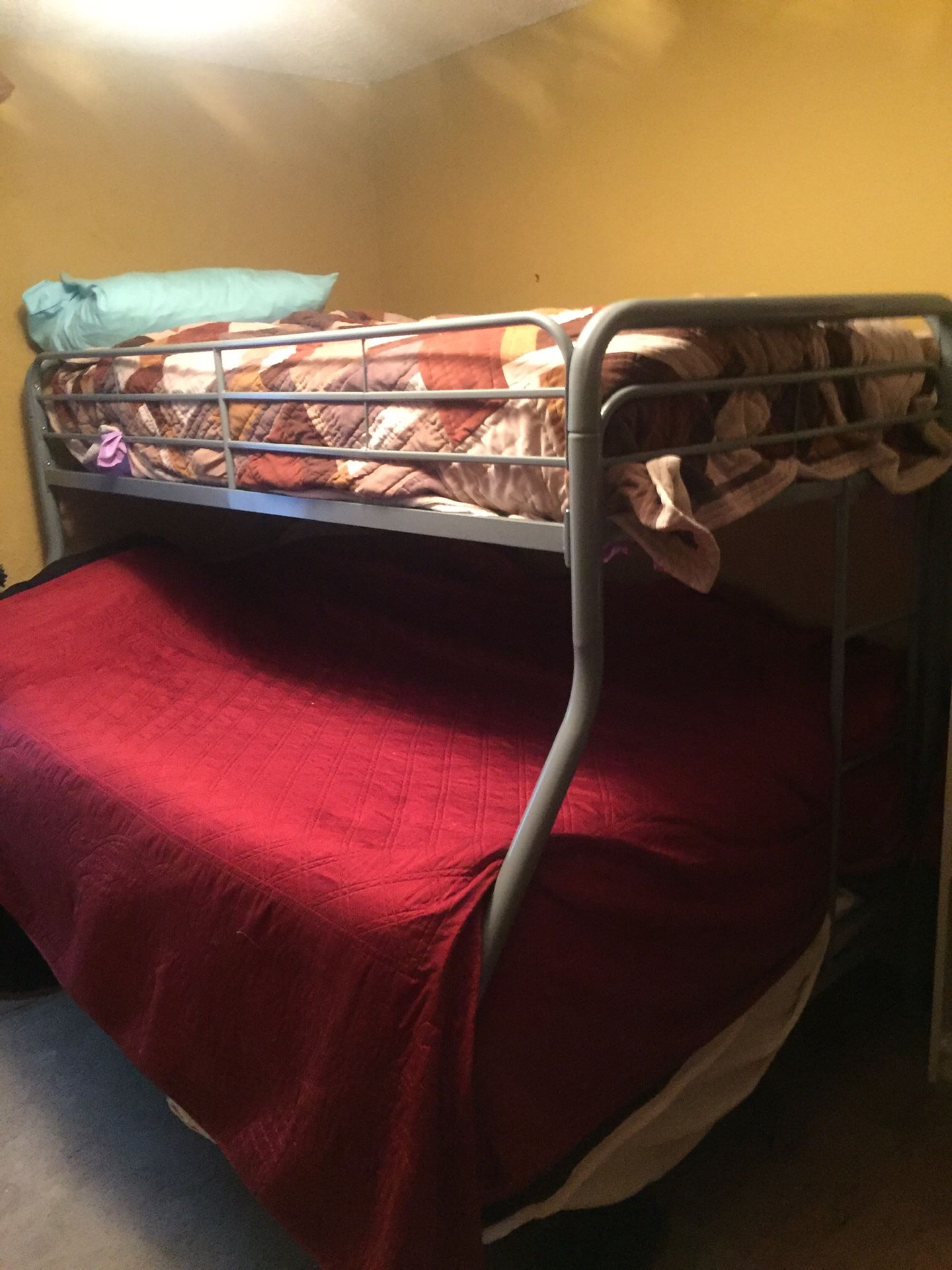 Free: sectional couch, bar stools, metal bunk bed frame- you pick up