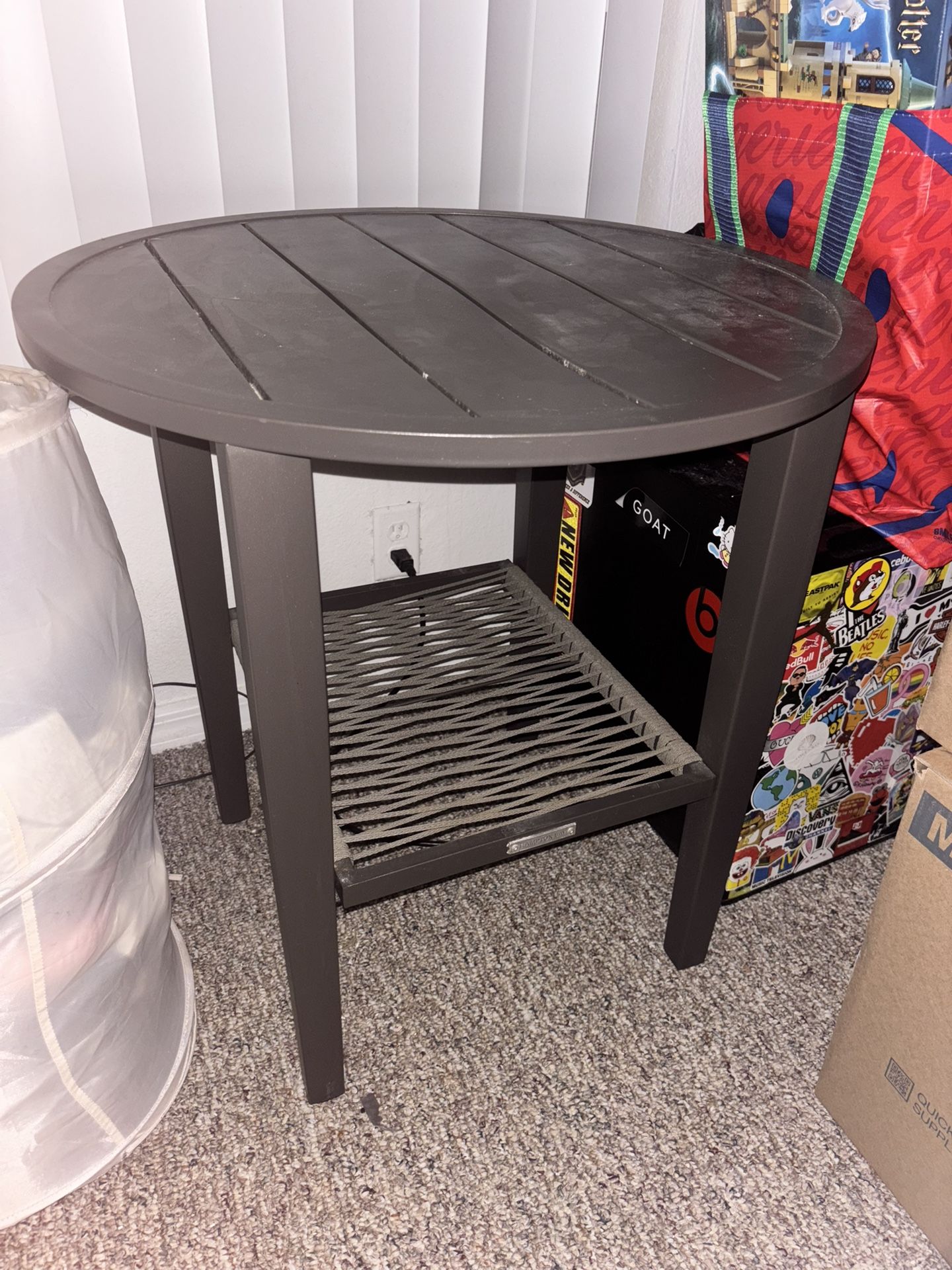 metal table