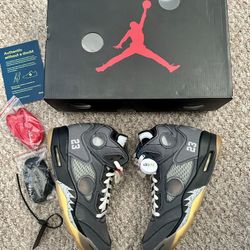 Nike Jordan 5 OG Off White “Muslin” size 9.5 💯 (Worn 1x/VNDS) ‼️