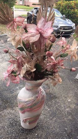 Beautiful tall flower vase