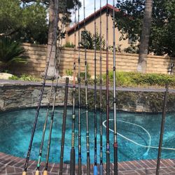 TEN (10) Saltwater Fishing Rods from 7’10”-10’ G Loomis,Seeker,Calstar,Phenix an more.