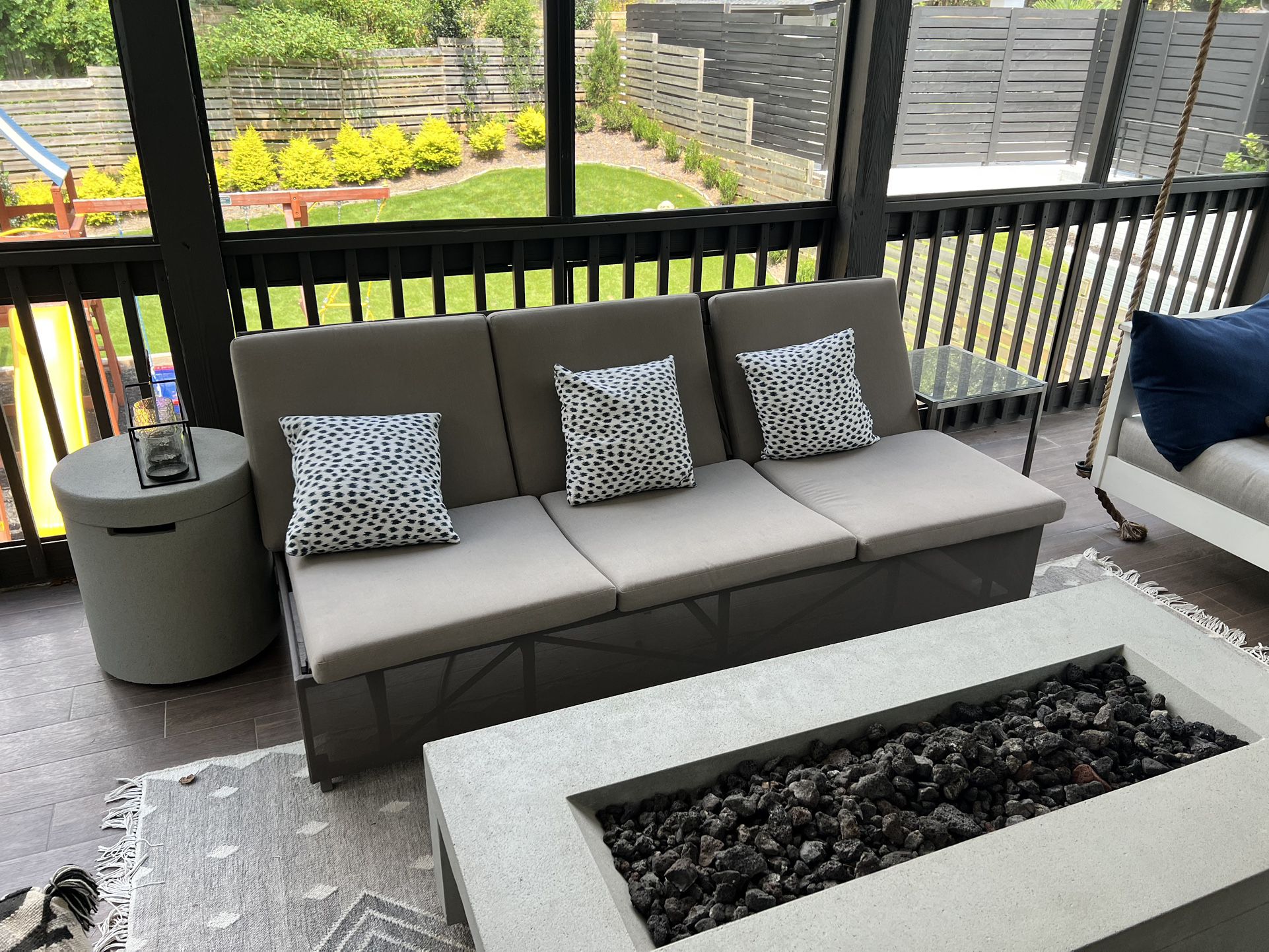 Crate And Barrel Outdoor Lounge Couch 