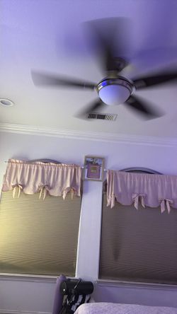 Bow pink curtains with poles