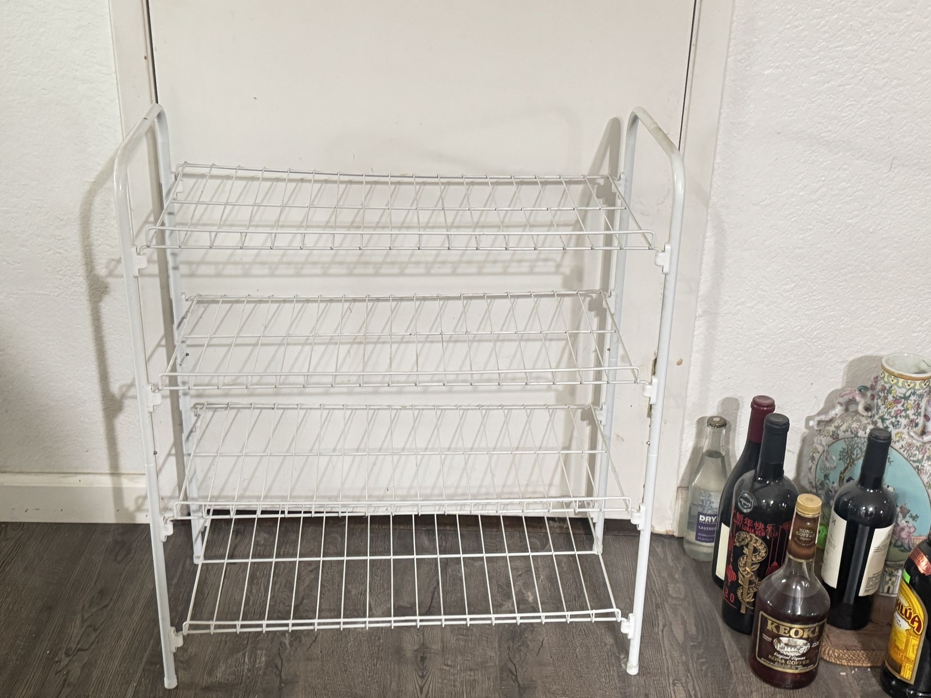 White Metal Rack