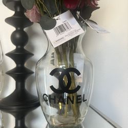 Custom Bling Glass Flower Vase 