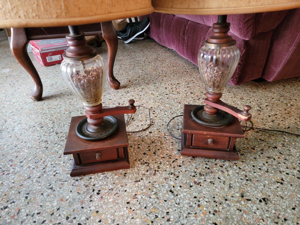 Antique Coffee Bean Lamps