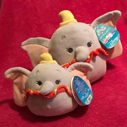 Squishmallows Disney Dumbo 8” and 5” Set Of 2! NEW!