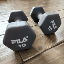 10 lb Fila Dumbell