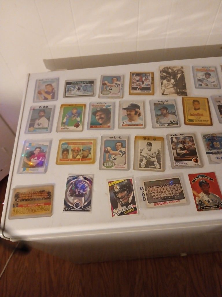 Lot Of Baseball Cards And Football Cards