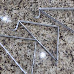 Three Closet Shelf Brackets With Hanging Pole Option