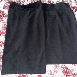 Bozzolo Black Stretch Pencil Skirt Size M (2 Piece)
