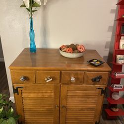 Ethan Allen Cabinet with Shutter Doors