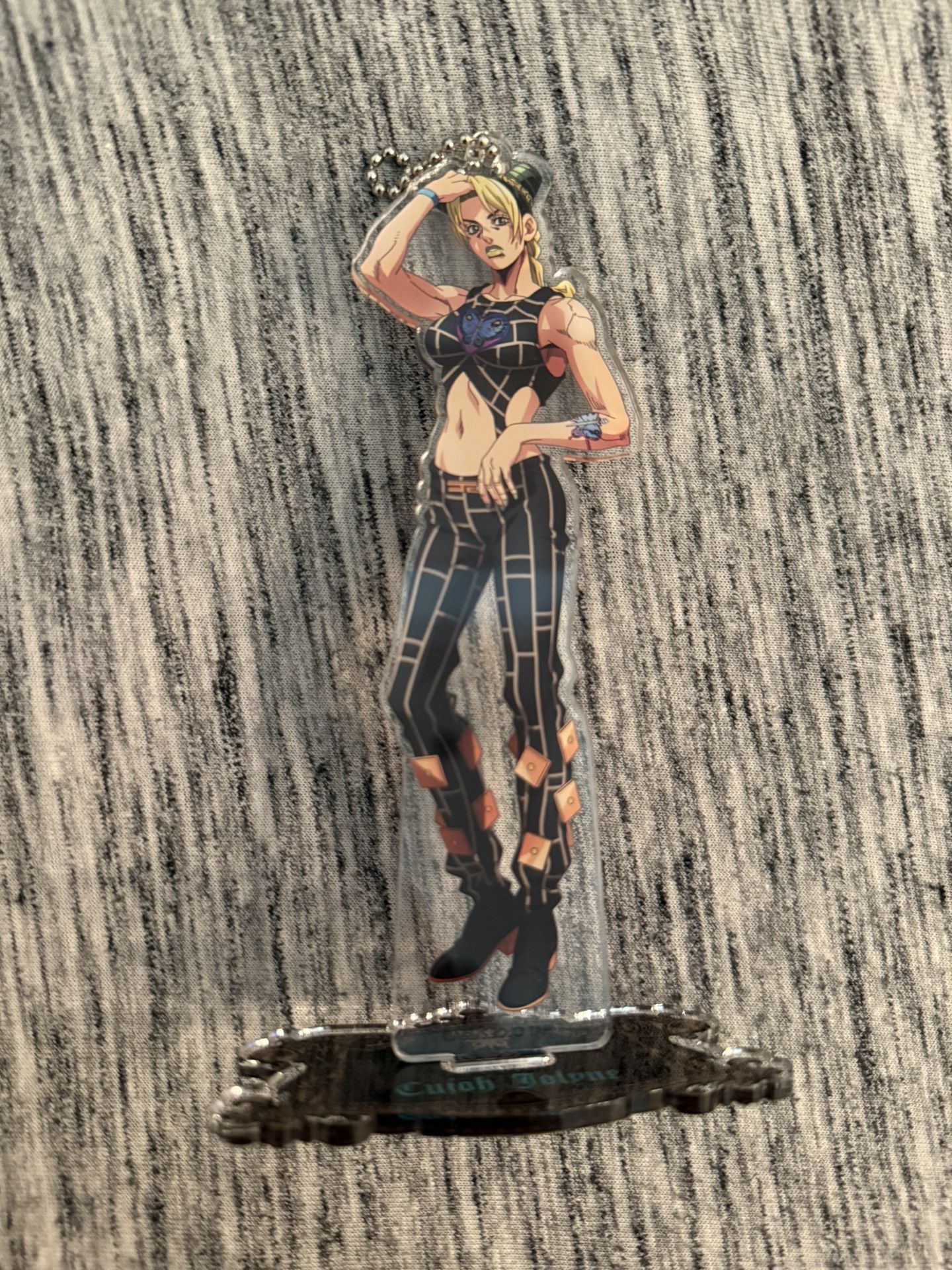Jojo’s Bizarre Adventure Jolyne Cujoh “Jojoworld” Acrylic Keychain