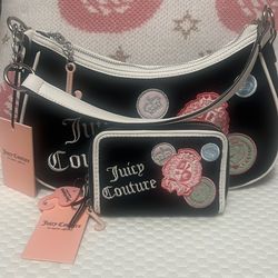 Juicy Couture Girls Rule Shoulder Bag Wallet set