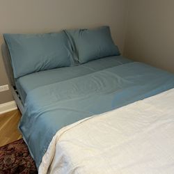 IKEA DVALA Sheet Set, Full/Double, Light Blue