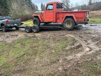 1957 Willy’s 1/2 ton pick up truck.
