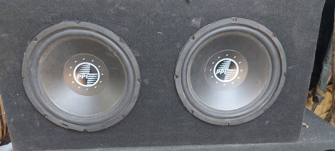 (2) 10" Subwoofer Speakers PPI