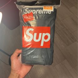 Supreme Hanes Boxer Briefs Black