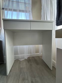 White Vanity Desk